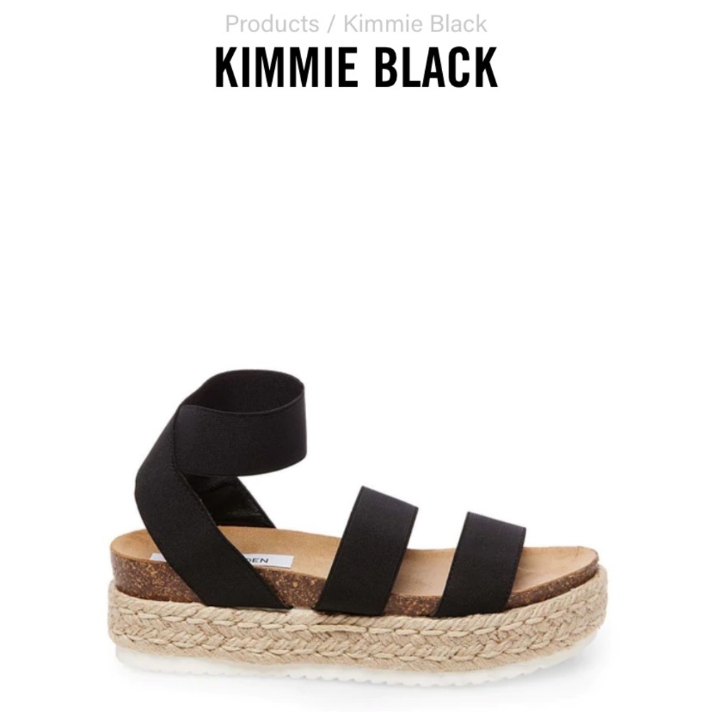 Steve Madden Black Kimmie Sandals